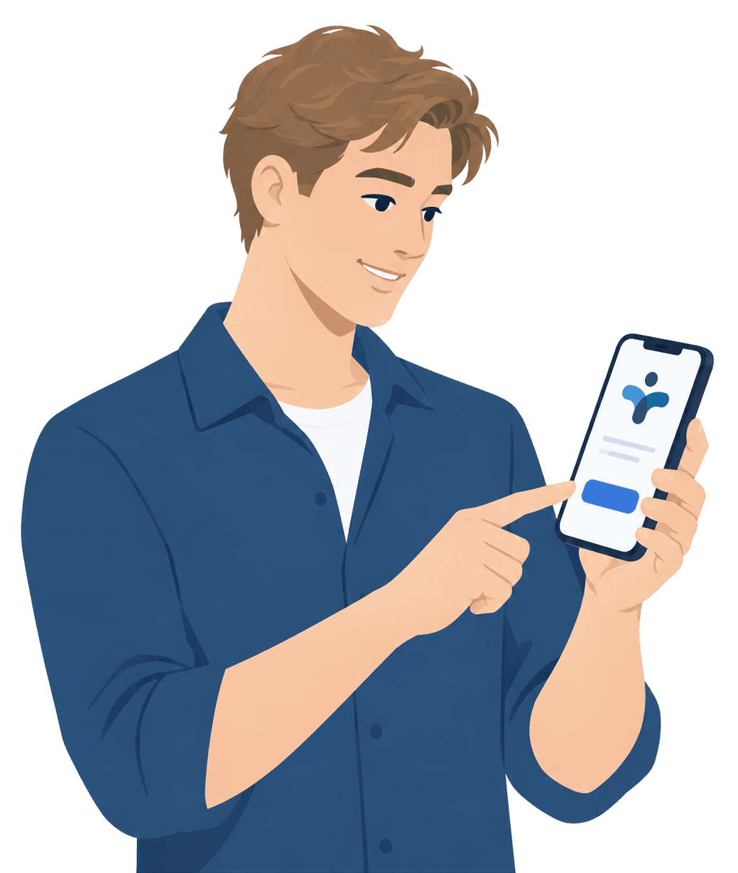 Healthcare professional browsing shifts on the Infocare app