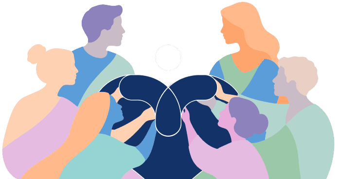 Carer chatting with a client